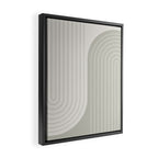 Two Tone Line Curvature LXIII Framed Canvas Print Gallery Image 2