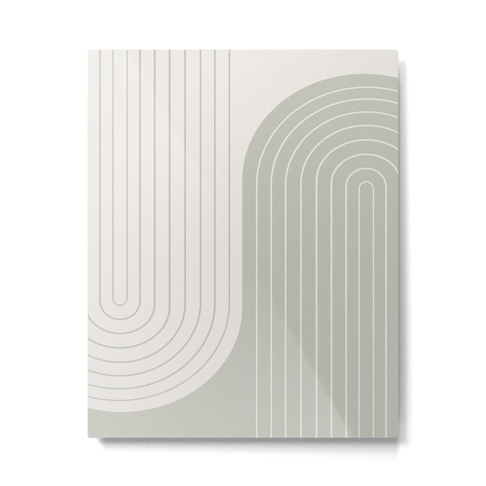 Two Tone Line Curvature LXIII Metal Print Gallery Image 1