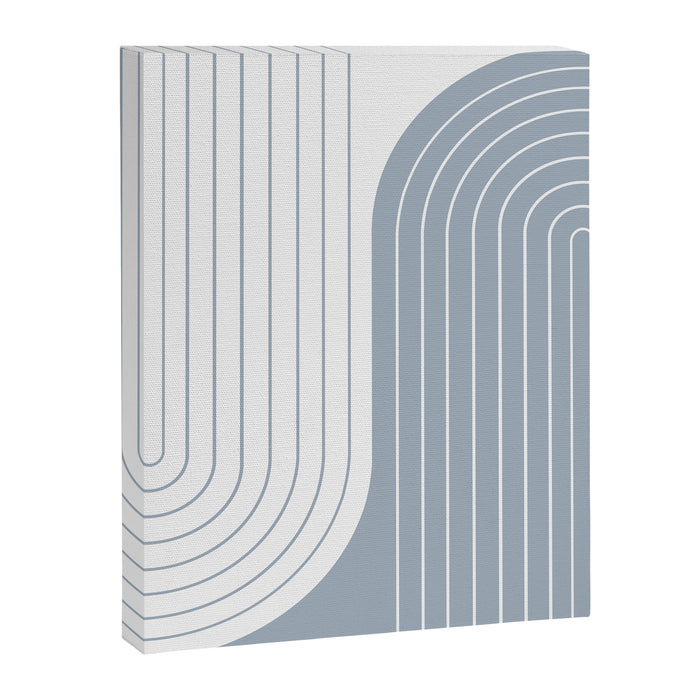 Two Tone Line Curvature LXVI Canvas Print Gallery Image 1