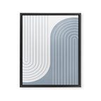 Two Tone Line Curvature LXVI Framed Canvas Print Gallery Image 6
