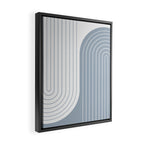 Two Tone Line Curvature LXVI Framed Canvas Print Gallery Image 2