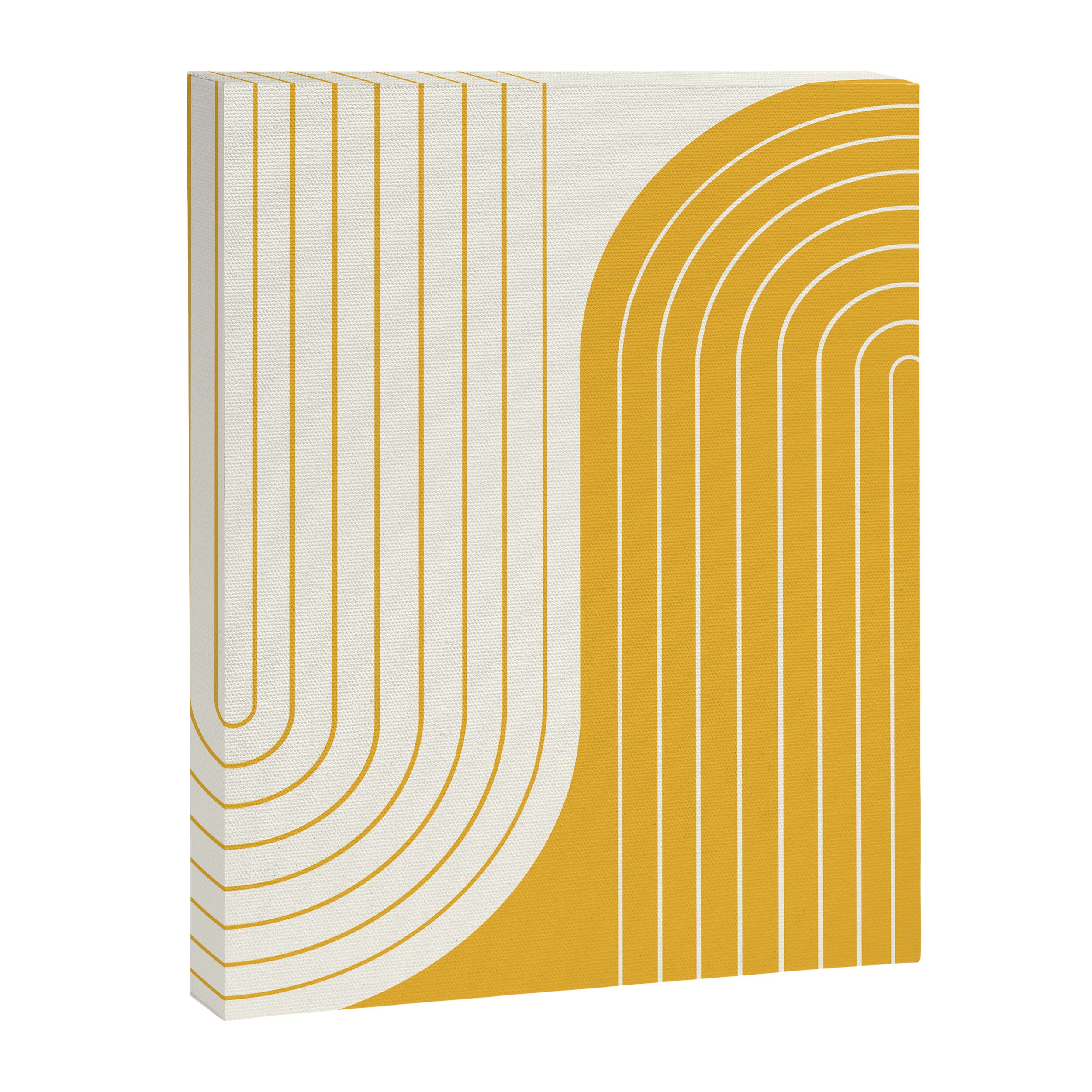 Two Tone Line Curvature LXXXIII Canvas Print Gallery Image 6