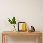 Two Tone Line Curvature LXXXIII Framed Canvas Print Gallery Image 4