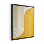 Two Tone Line Curvature LXXXIII Framed Canvas Print Gallery Image 2