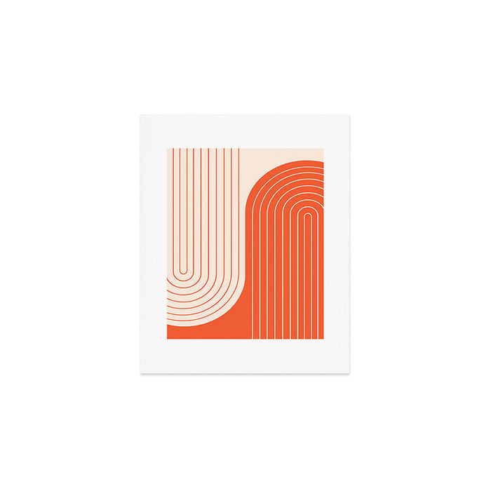 Two Tone Line Curvature XI  Art Print Gallery Image 1