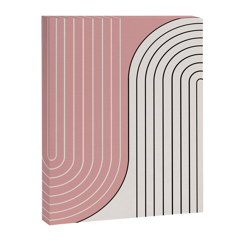 Two Tone Line Curvature XIII  Canvas Print Gallery Image 6