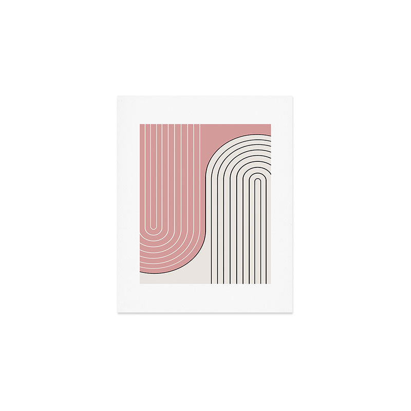 Two Tone Line Curvature XIII  Art Print Gallery Image 1