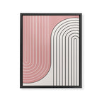 Two Tone Line Curvature XIII  Framed Canvas Print Gallery Image 6