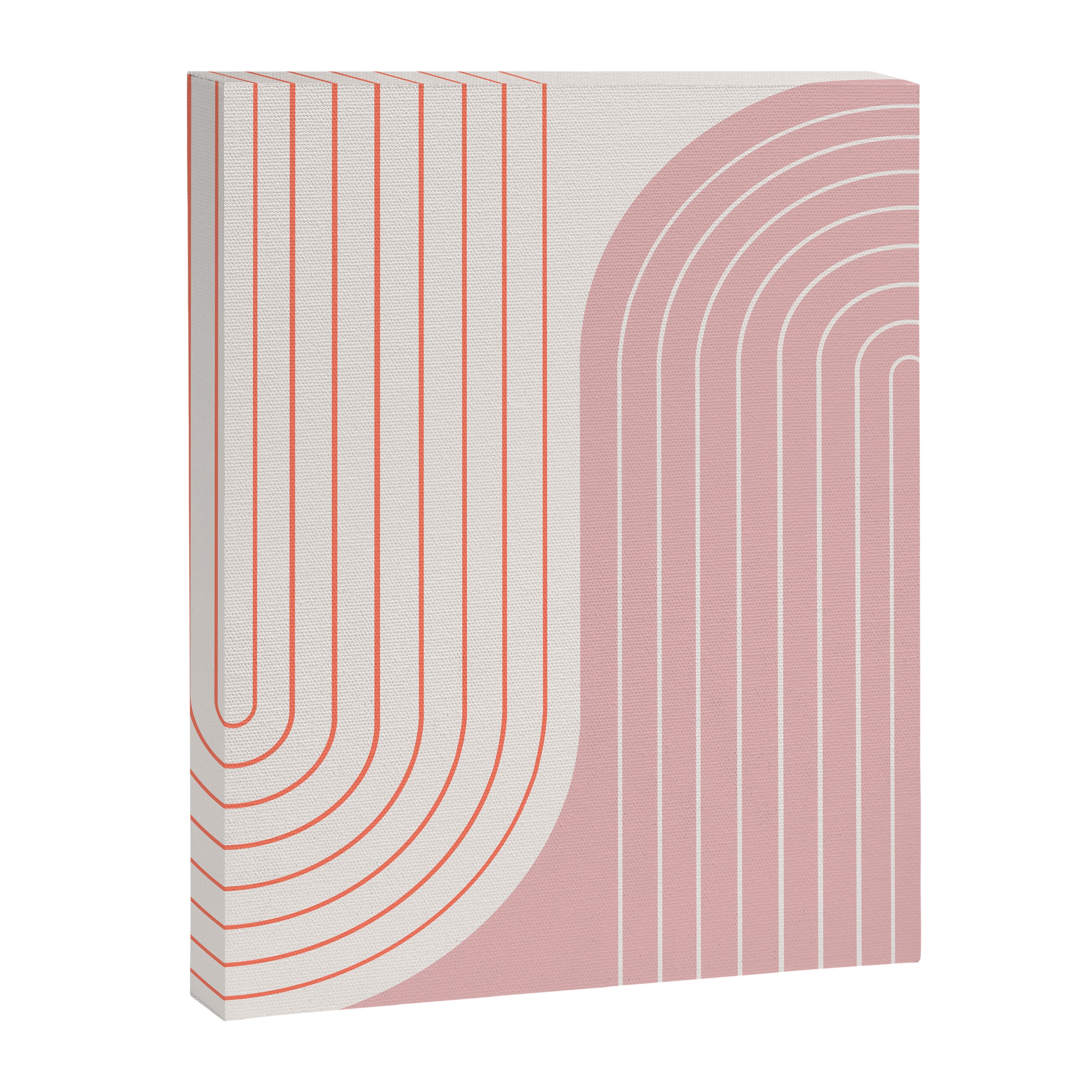 Two Tone Line Curvature XIX Canvas Print Gallery Image 6