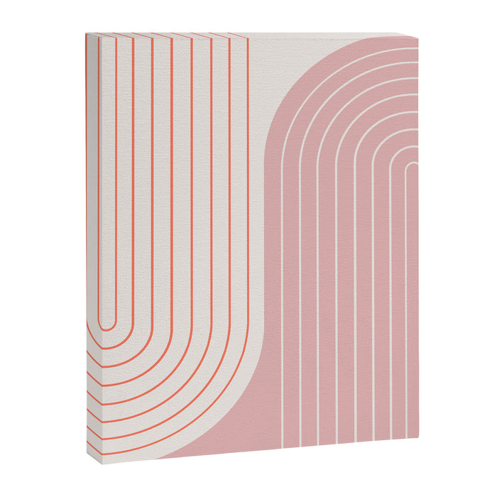 Two Tone Line Curvature XIX Canvas Print Gallery Image 1