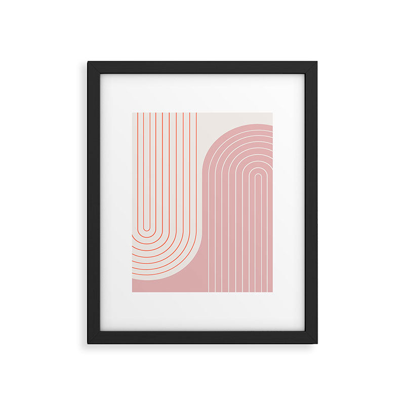 Two Tone Line Curvature XIX Framed Art Print Gallery Image 5