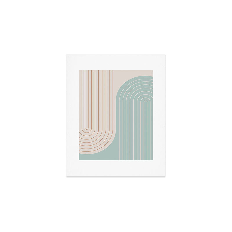 Two Tone Line Curvature XL Art Print Gallery Image 1