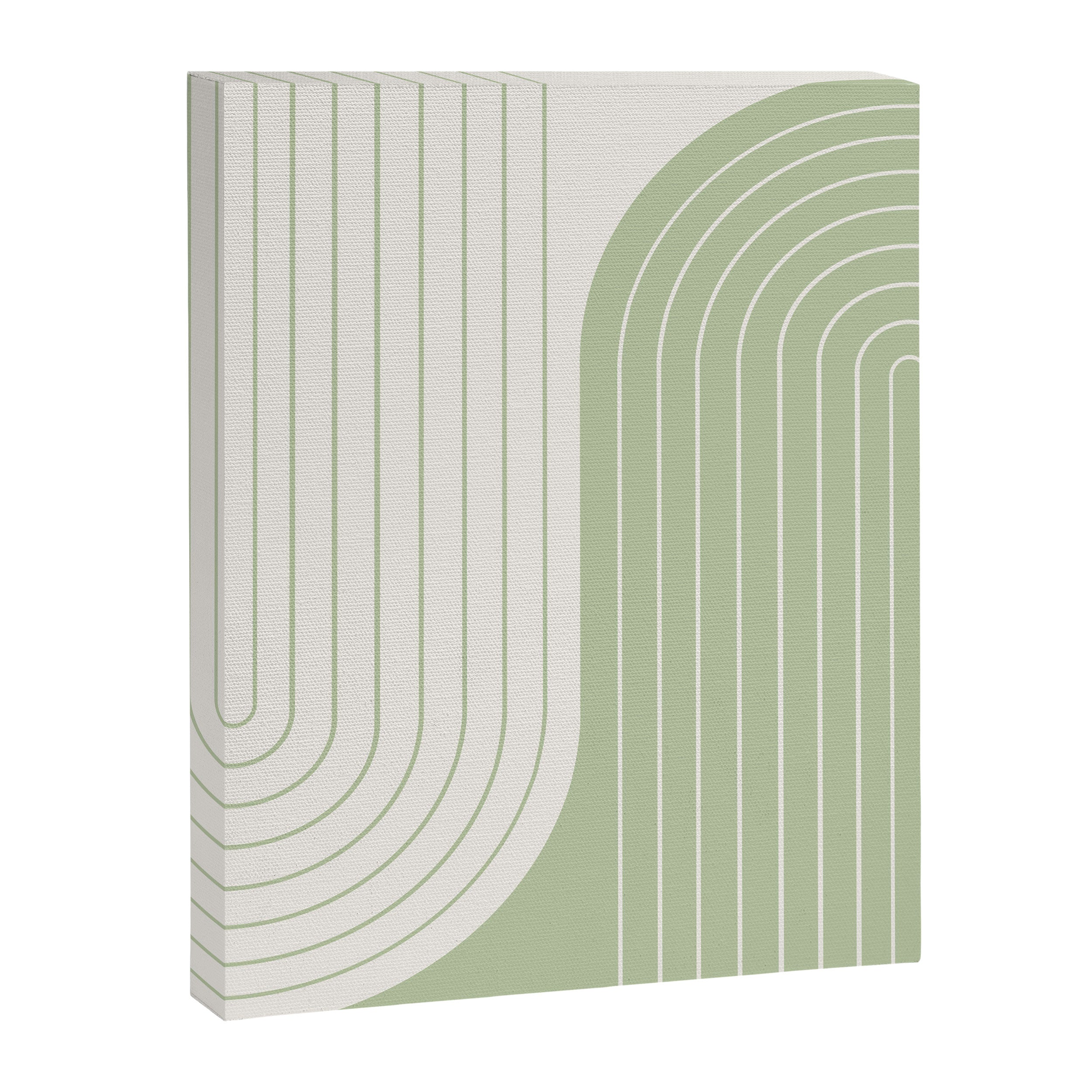 Two Tone Line Curvature XVI Canvas Print Gallery Image 6