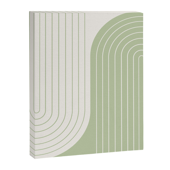 Two Tone Line Curvature XVI Canvas Print Gallery Image 1