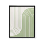 Two Tone Line Curvature XVI Framed Canvas Print Gallery Image 6