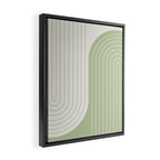 Two Tone Line Curvature XVI Framed Canvas Print Gallery Image 2