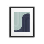 Two Tone Line Curvature XXII  Framed Art Print Gallery Image 5