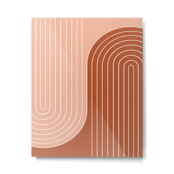Two Tone Line Curvature XXIX Metal Print Gallery Image 1