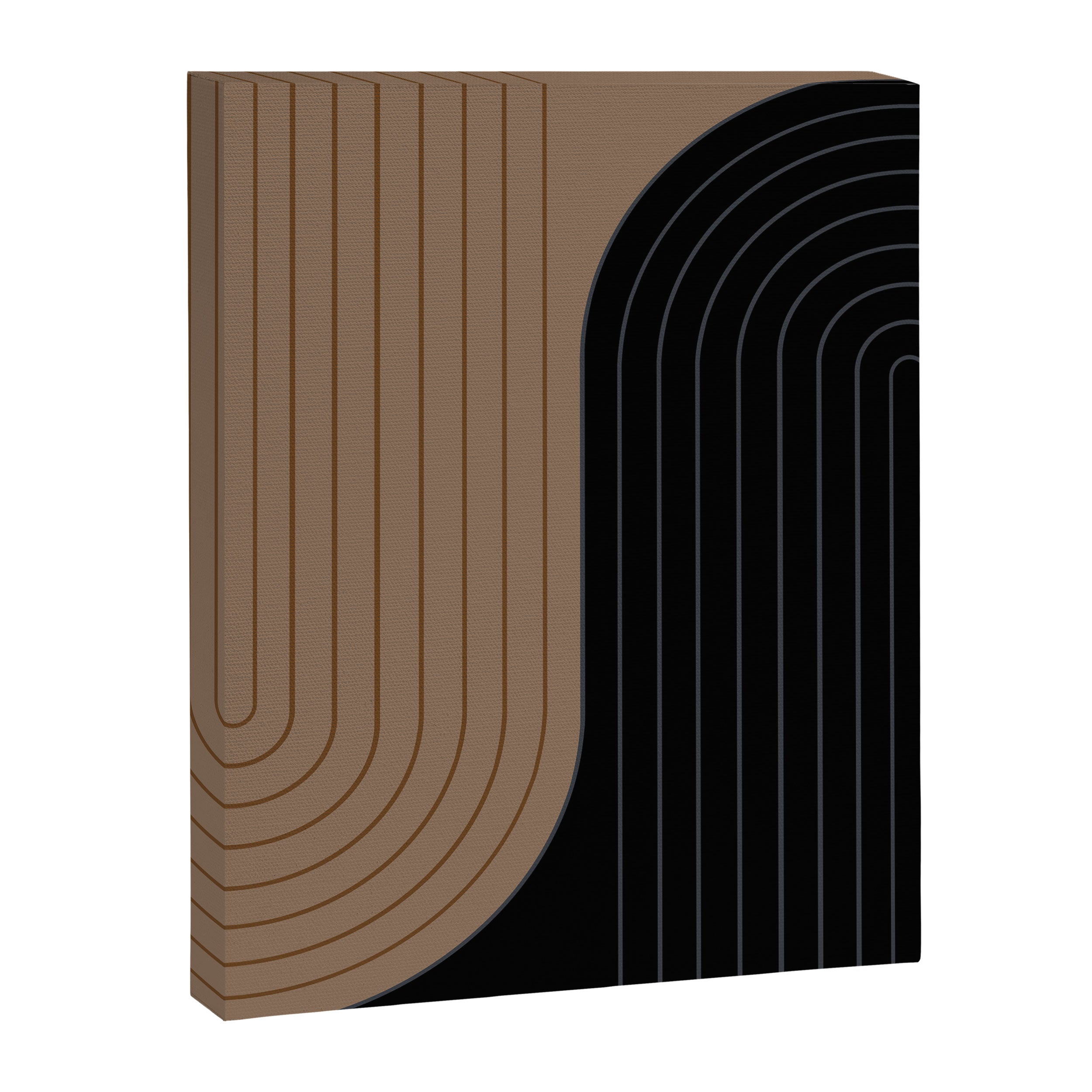 Two Tone Line Curvature XXXVI Canvas Print Gallery Image 6