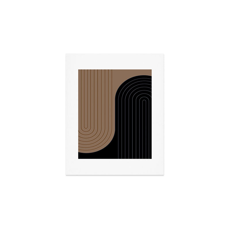 Two Tone Line Curvature XXXVI Art Print Gallery Image 1