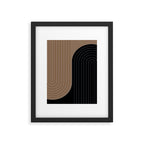 Two Tone Line Curvature XXXVI Framed Art Print Gallery Image 5
