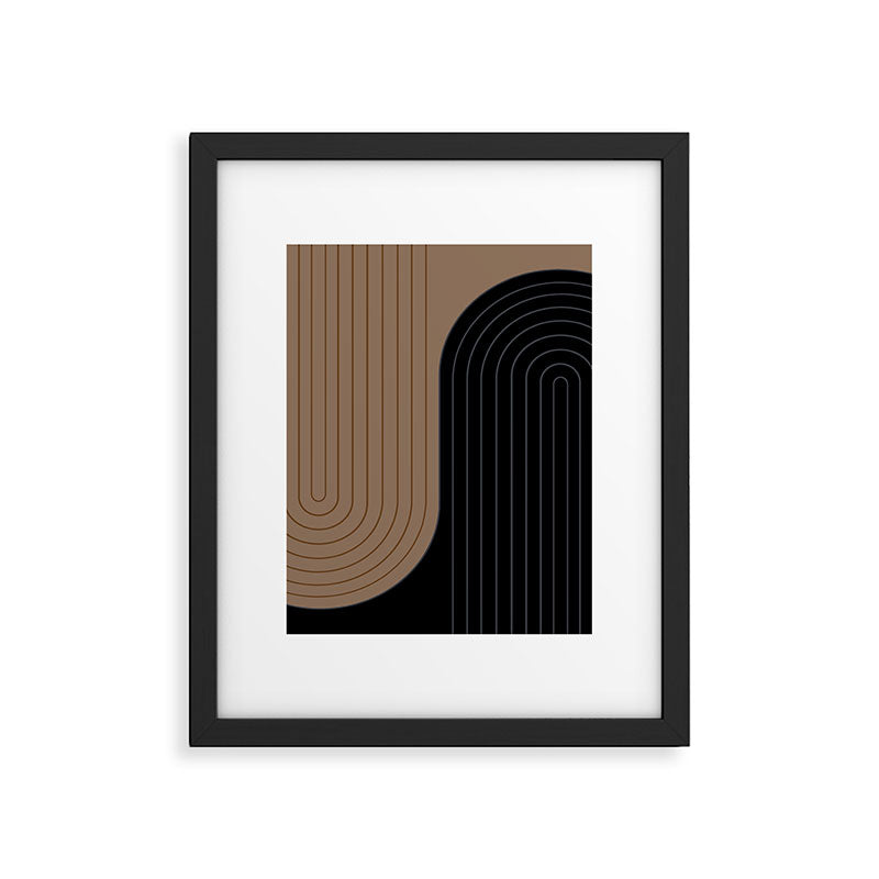 Two Tone Line Curvature XXXVI Framed Art Print Gallery Image 5