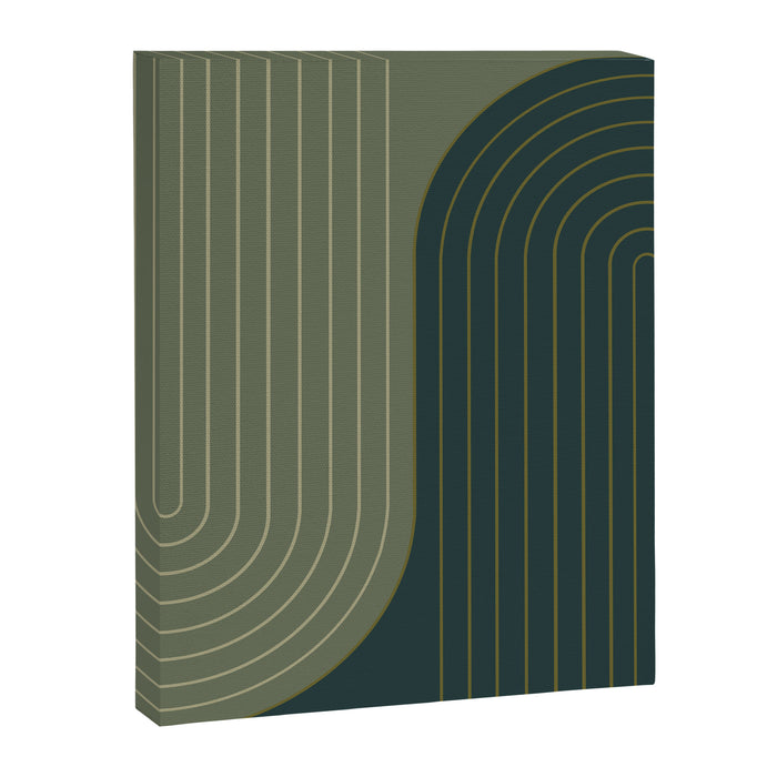 Two Tone Line Curvature XXXVII Canvas Print Gallery Image 1