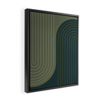 Two Tone Line Curvature XXXVII Framed Canvas Print Gallery Image 2