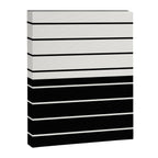 Two Tone Stripes - Black and White Canvas Print Gallery Image 8