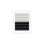 Two Tone Stripes - Black and White Art Print Gallery Image 1