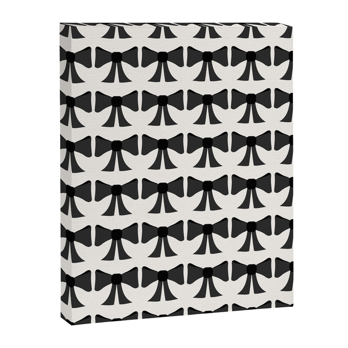 Vintage Bows I Black and White Canvas Print Gallery Image 1