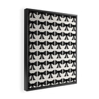 Vintage Bows I Black and White Framed Canvas Print Gallery Image 2