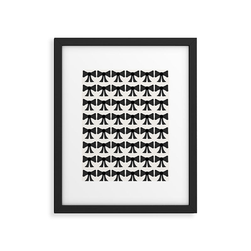 Vintage Bows I Black and White Framed Art Print Gallery Image 6