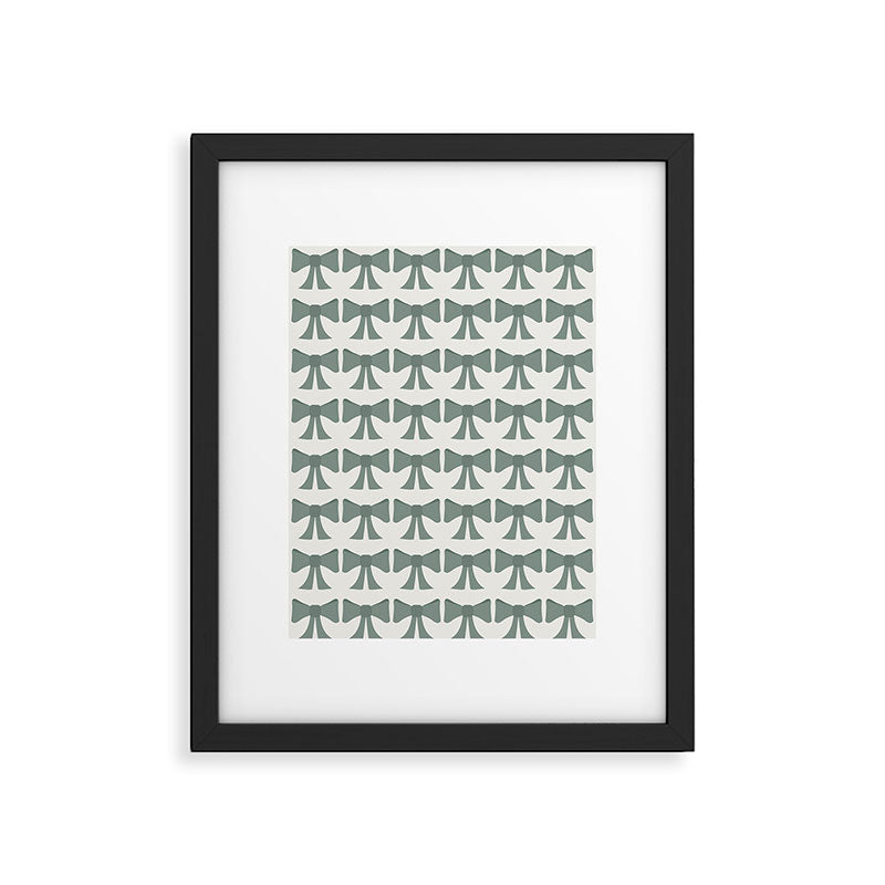 Vintage Bows II Green Framed Art Print Gallery Image 6