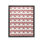 Vintage Bows III Pink Framed Canvas Print Gallery Image 8