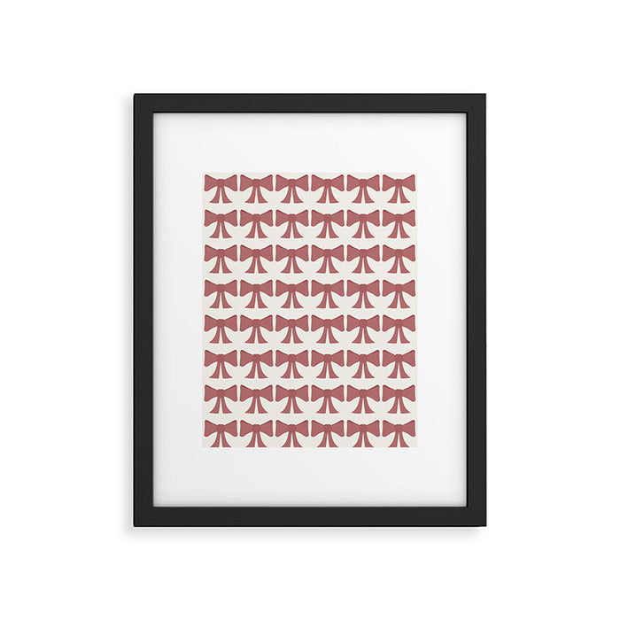 Vintage Bows III Pink Framed Art Print Gallery Image 1