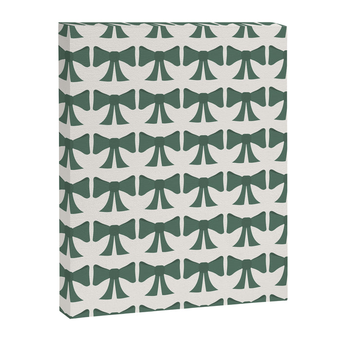 Vintage Bows IV Green Canvas Print Gallery Image 1