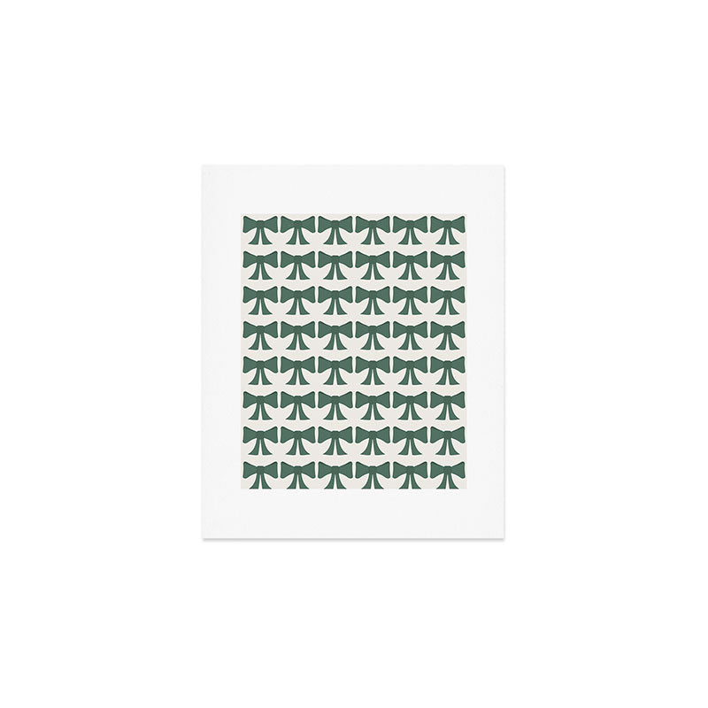 Vintage Bows IV Green Art Print Gallery Image 1