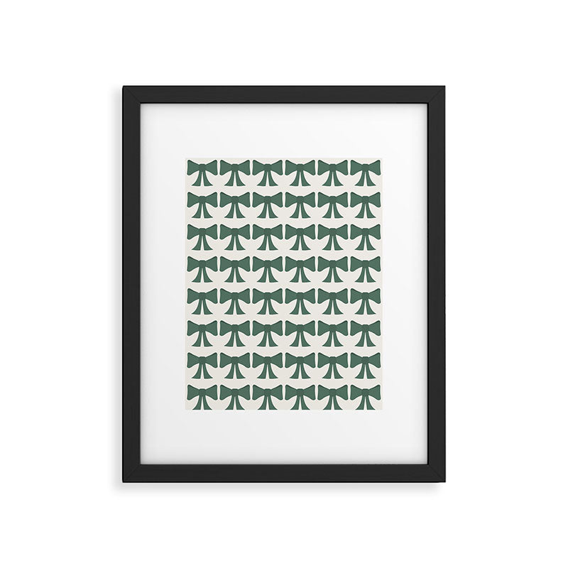 Vintage Bows IV Green Framed Art Print Gallery Image 6