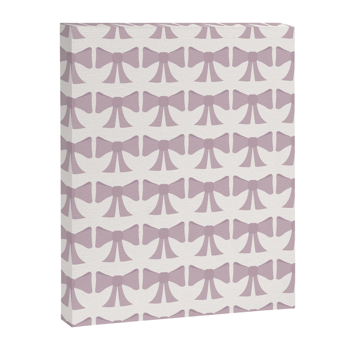 Vintage Bows IX Lavender Purple Canvas Print Gallery Image 1