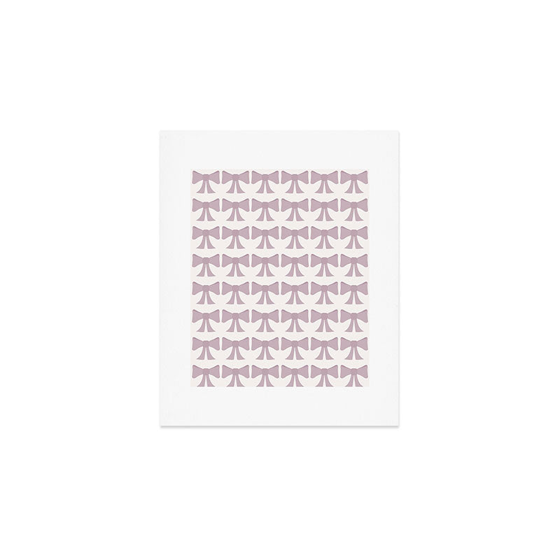 Vintage Bows IX Lavender Purple Art Print Gallery Image 1