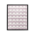 Vintage Bows IX Lavender Purple Framed Canvas Print Gallery Image 8