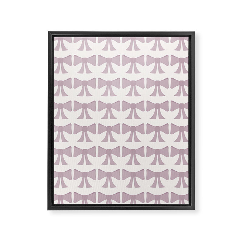 Vintage Bows IX Lavender Purple Framed Canvas Print Gallery Image 8
