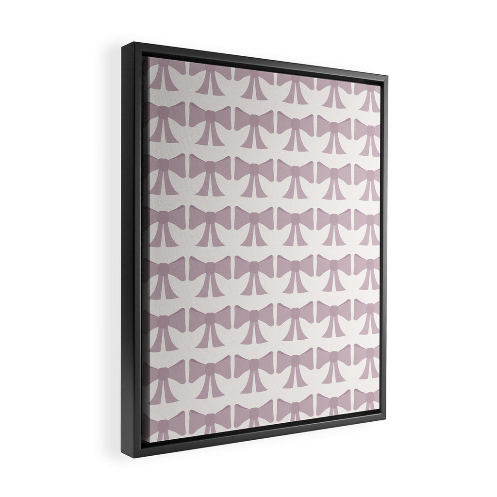 Vintage Bows IX Lavender Purple Framed Canvas Print Gallery Image 2