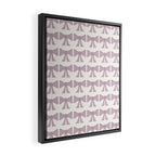 Vintage Bows IX Lavender Purple Framed Canvas Print Gallery Image 2
