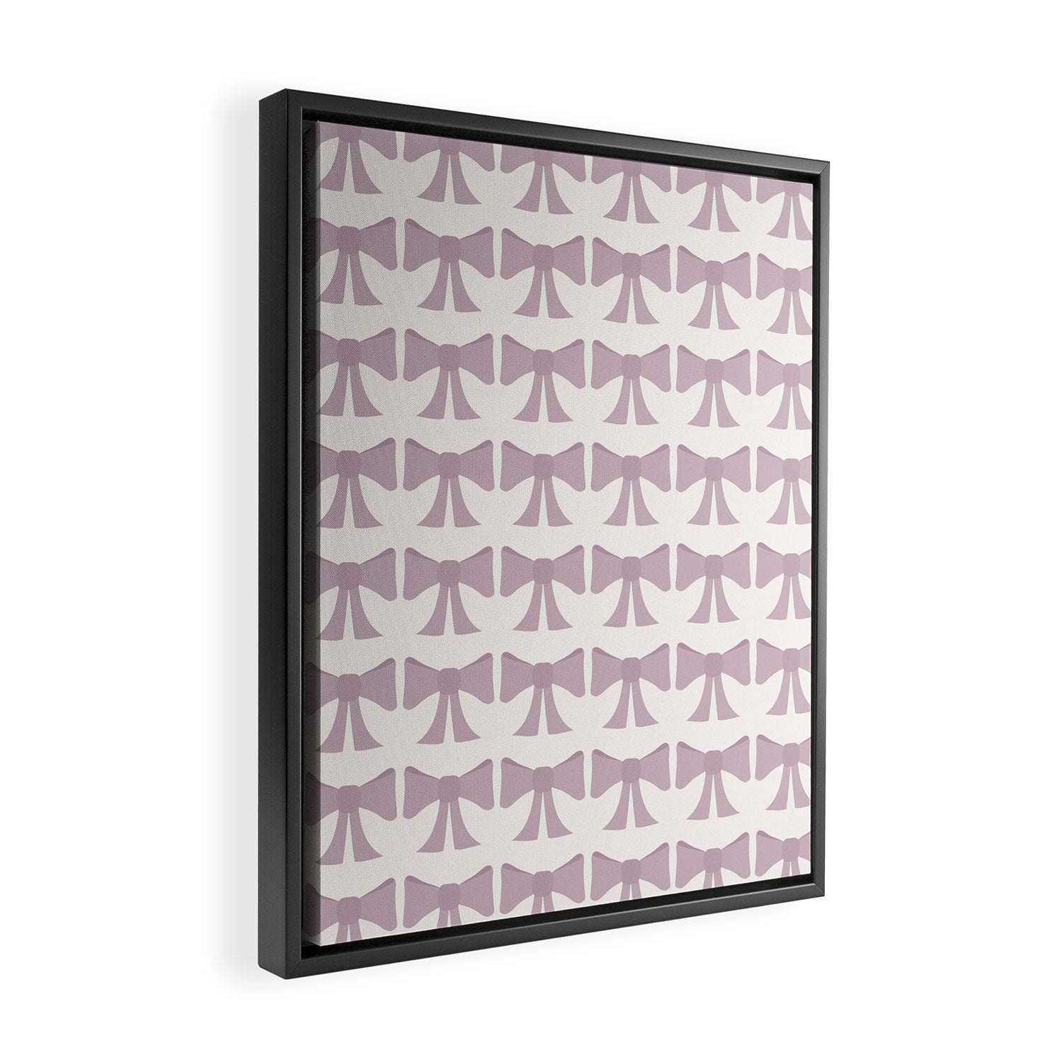 Vintage Bows IX Lavender Purple Framed Canvas Print Gallery Image 2