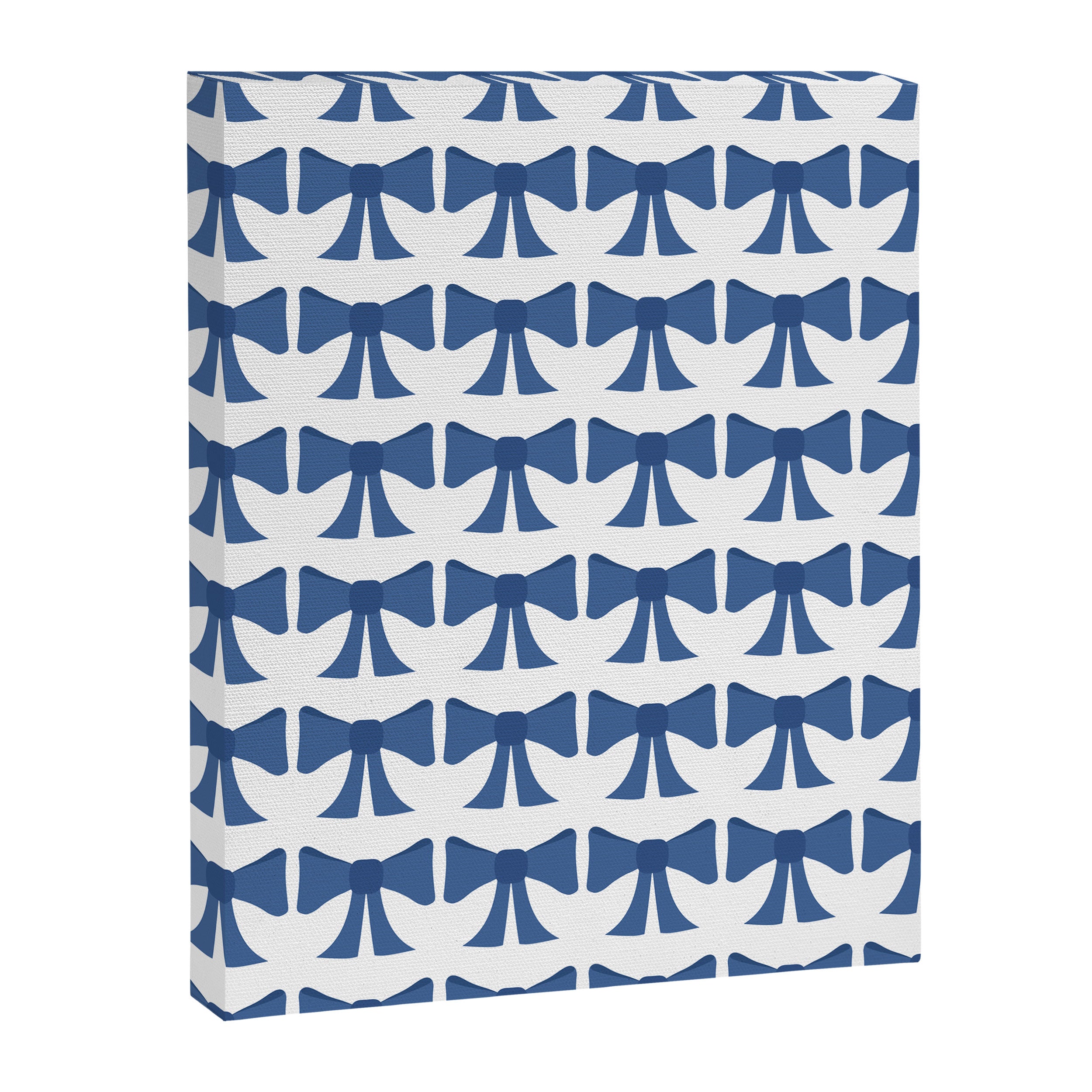 Vintage Bows V Blue Canvas Print Gallery Image 8