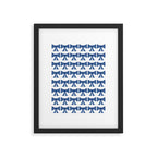 Vintage Bows V Blue Framed Art Print Gallery Image 6