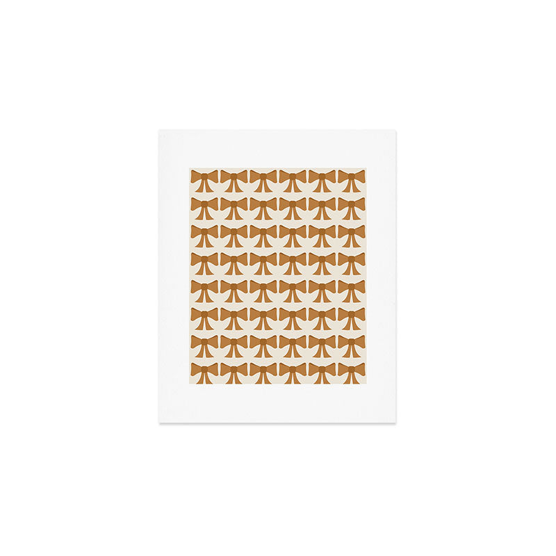 Vintage Bows VI Orange Art Print Gallery Image 1