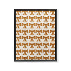 Vintage Bows VI Orange Framed Canvas Print Gallery Image 8